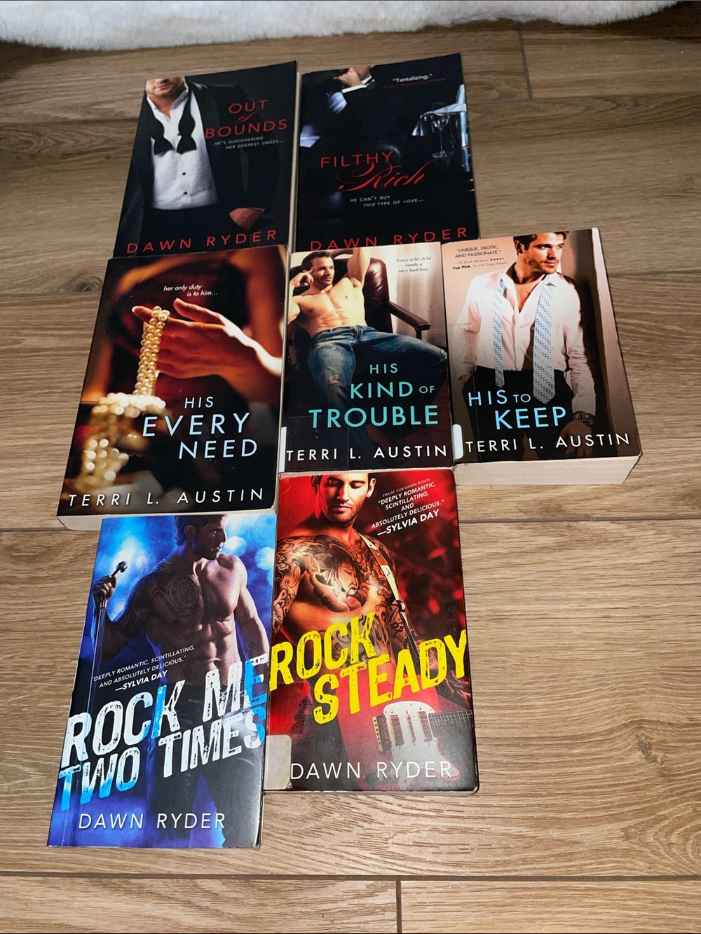 Lot of 7 Contemporary Romance/Paperback Novels - Dawn Ryder & Terri L. Austin